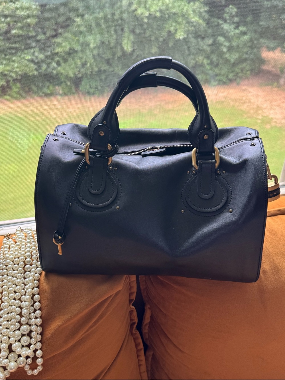Chloe Black Leather Paddington